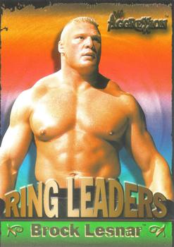 2003 Fleer WWE Aggression - Ring Leaders #3 Brock Lesnar  Front