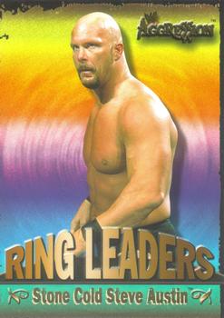 2003 Fleer WWE Aggression - Ring Leaders #4 Stone Cold Steve Austin  Front