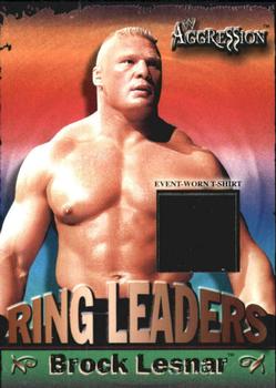 2003 Fleer WWE Aggression - Ring Leaders Event Used #RL BL Brock Lesnar  Front
