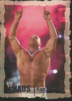 2004 Fleer WWE Chaos #4 Kurt Angle  Front