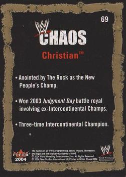 2004 Fleer WWE Chaos #69 Christian  Back