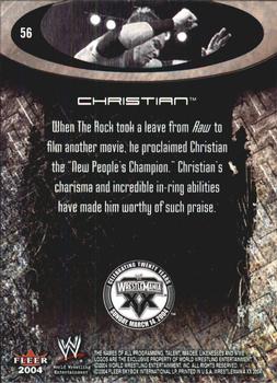 2004 Fleer WWE WrestleMania XX #56 Christian  Back