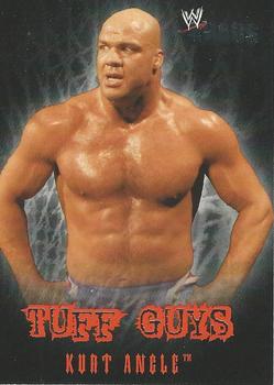 2004 Fleer WWE Chaos - Tuff Guys #4 TE Kurt Angle  Front