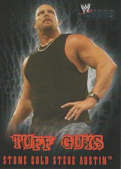 2004 Fleer WWE Chaos - Tuff Guys #8 TE Stone Cold Steve Austin  Front