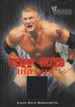 2004 Fleer WWE Chaos - Tuff Guys Event Used Mat #TG-BL Brock Lesnar  Front