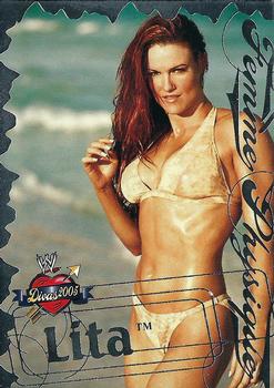 2004 Fleer WWE Divine Divas 2005 - Femme Physique #1 FP Lita Front