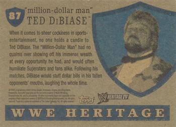 2008 Topps Heritage IV WWE #87 Ted DiBiase Back