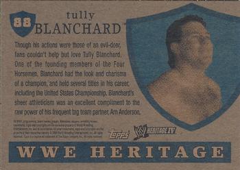2008 Topps Heritage IV WWE #88 Tully Blanchard  Back