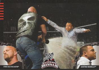 2008 Topps WWE Ultimate Rivals #39 Santino Marella vs. Stone Cold Steve Austin Front