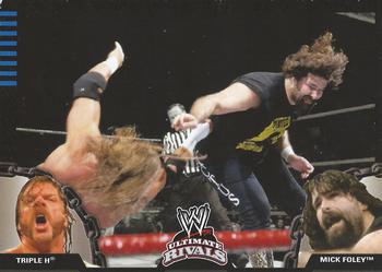2008 Topps WWE Ultimate Rivals #46 Triple H vs. Mick Foley  Front
