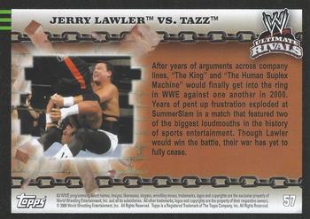2008 Topps WWE Ultimate Rivals #57 Jerry Lawler vs. Tazz  Back