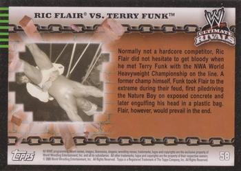 2008 Topps WWE Ultimate Rivals #58 Ric Flair vs. Terry Funk  Back