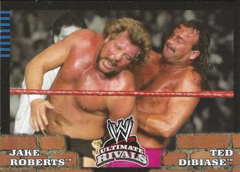 2008 Topps WWE Ultimate Rivals #82 Jake Roberts vs. Ted DiBiase  Front