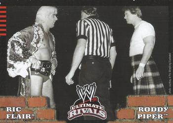 2008 Topps WWE Ultimate Rivals #85 Ric Flair vs. Roddy Piper  Front