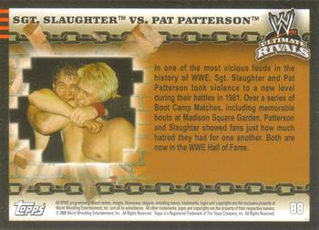2008 Topps WWE Ultimate Rivals #88 Sgt. Slaughter vs. Pat Patterson  Back