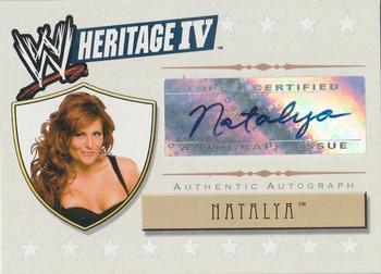 2008 Topps Heritage IV WWE - Autographs #NNO Natalya Front