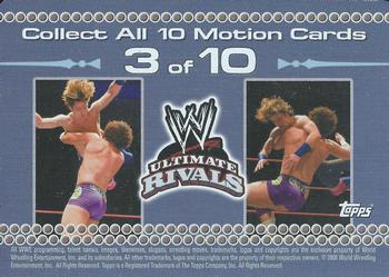 2008 Topps WWE Ultimate Rivals - Motion Cards #3 Carlito vs. Brian Kendrick  Back