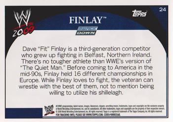 2009 Topps WWE #24 Finlay  Back