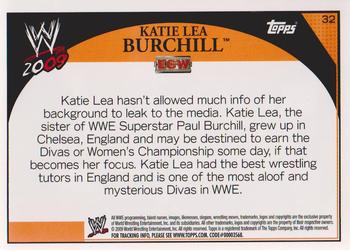 2009 Topps WWE #32 Katie Lea Burchill  Back
