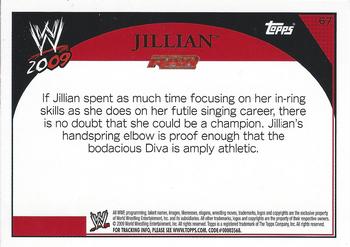 2009 Topps WWE #67 Jillian Hall  Back