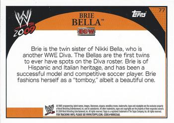 2009 Topps WWE #77 Brie Bella  Back