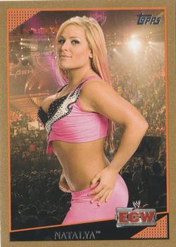 2009 Topps WWE - Gold #8 Natalya  Front