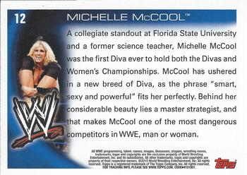 2010 Topps WWE #12 Michelle McCool  Back