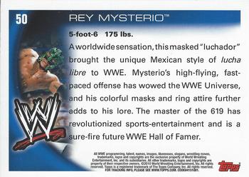 2010 Topps WWE #50 Rey Mysterio  Back