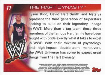2010 Topps WWE #77 The Hart Dynasty Back