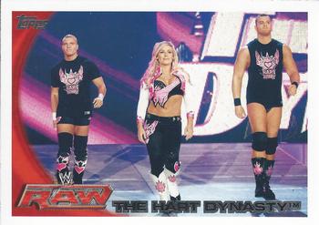 2010 Topps WWE #77 The Hart Dynasty Front