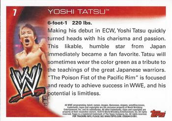 2010 Topps WWE #7 Yoshi Tatsu  Back