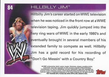 2010 Topps WWE #84 Hillbilly Jim  Back