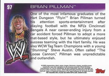 2010 Topps WWE #97 Brian Pillman  Back