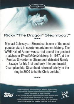 2010 Topps Platinum WWE #17 Ricky The Dragon Steamboat  Back