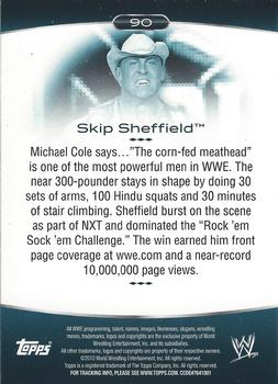2010 Topps Platinum WWE #90 Skip Sheffield  Back