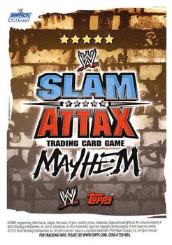 2010 Topps Slam Attax WWE Mayhem #NNO Jack Swagger Back