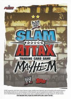 2010 Topps Slam Attax WWE Mayhem #NNO Alicia Fox  Back