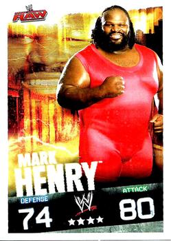 2009 Topps Slam Attax WWE #NNO Mark Henry Front