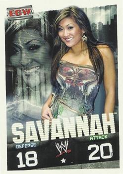 2009 Topps Slam Attax WWE #NNO Savannah Front