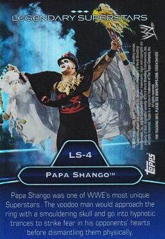 2010 Topps Platinum WWE - Legendary Superstars Blue #LS-4 Goldust / Papa Shango Back