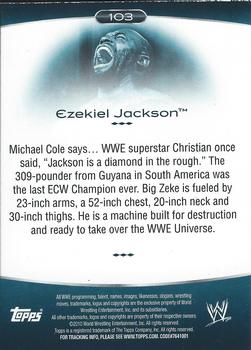 2010 Topps Platinum WWE - Rainbow #103 Ezekiel Jackson  Back