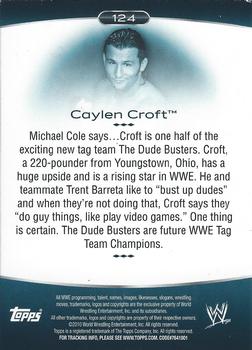 2010 Topps Platinum WWE - Rainbow #124 Caylen Croft  Back