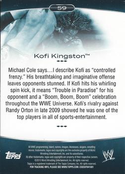 2010 Topps Platinum WWE - Rainbow #59 Kofi Kingston  Back
