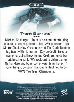 2010 Topps Platinum WWE - Rainbow #86 Trent Barreta  Back