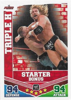 2010 Topps Slam Attax WWE Mayhem - Starter Bonus #NNO Triple H  Front
