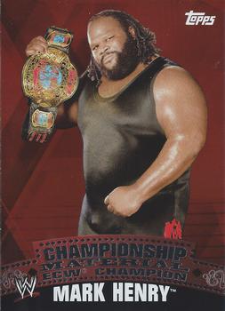2010 Topps WWE - Championship Material WWE Unified Puzzle Back #C20 Mark Henry  Front