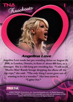 2009 TriStar TNA Knockouts #1 Angelina Love Back