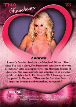 2009 TriStar TNA Knockouts #23 Lauren Back