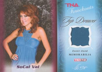 2009 TriStar TNA Knockouts - Top Drawer Memorabilia Turquoise #TD-7 SoCal Val Front