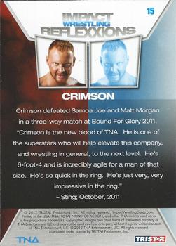2012 TriStar Impact TNA Reflexxions #15 Crimson  Back